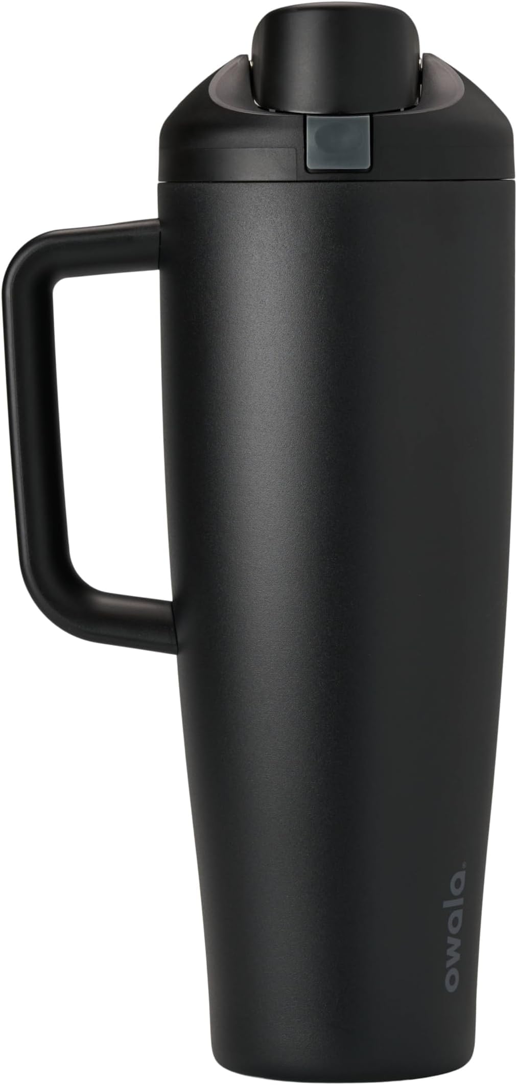 Owala FreeSip Tumbler Insulated Stainless Steel Water Bottle with Built-in Straw and Side Handle, For Travel, Work, School, and Sports, 40oz, BPA Free, Leak Proof, Very, Very Dark (Pack of 6)