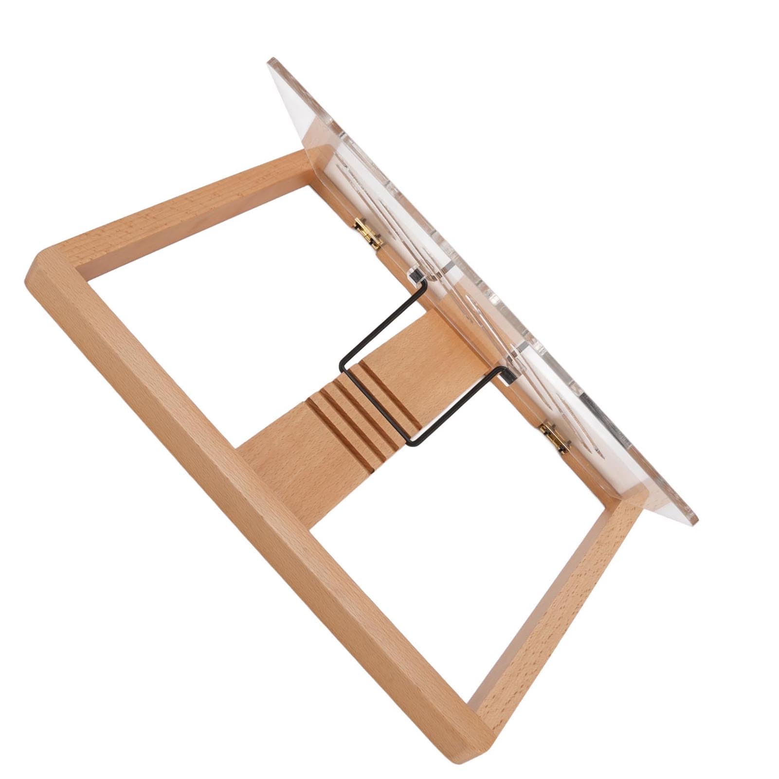 Pongnas Supporto per Tablet in Legno di Faggio con Scanalatura per