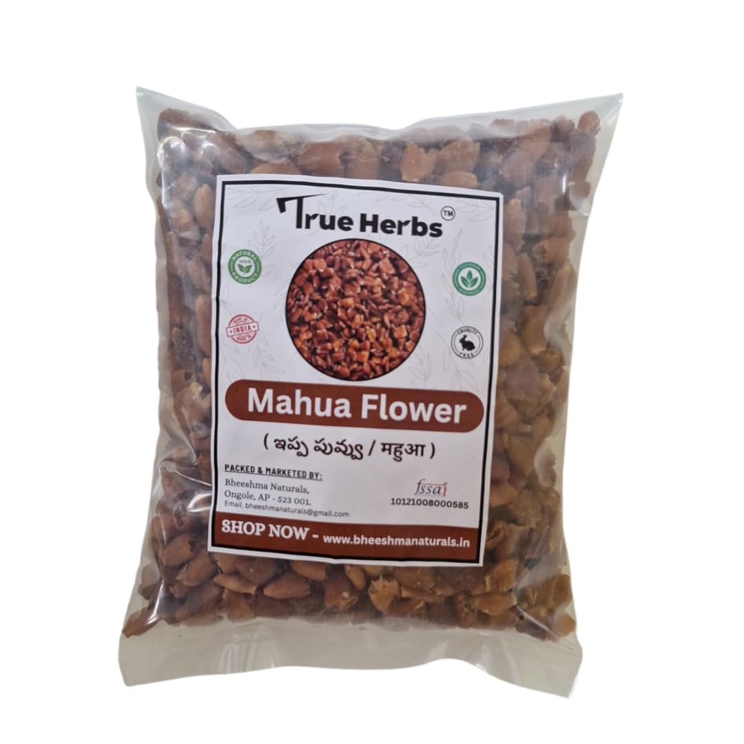 True Herbs Mahua Flower Dried 400 grams (Madhuca Longifolia) | Vippa Puvvu