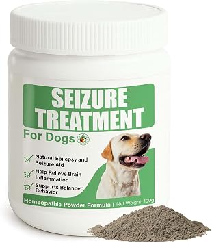 Seizure Support Powder for Dogs & Cats Natural Epilepsy Supplement, 100g | Helps Reduce Frequency & Intensity of Seizures | Calming, Tasty, Safe Formula