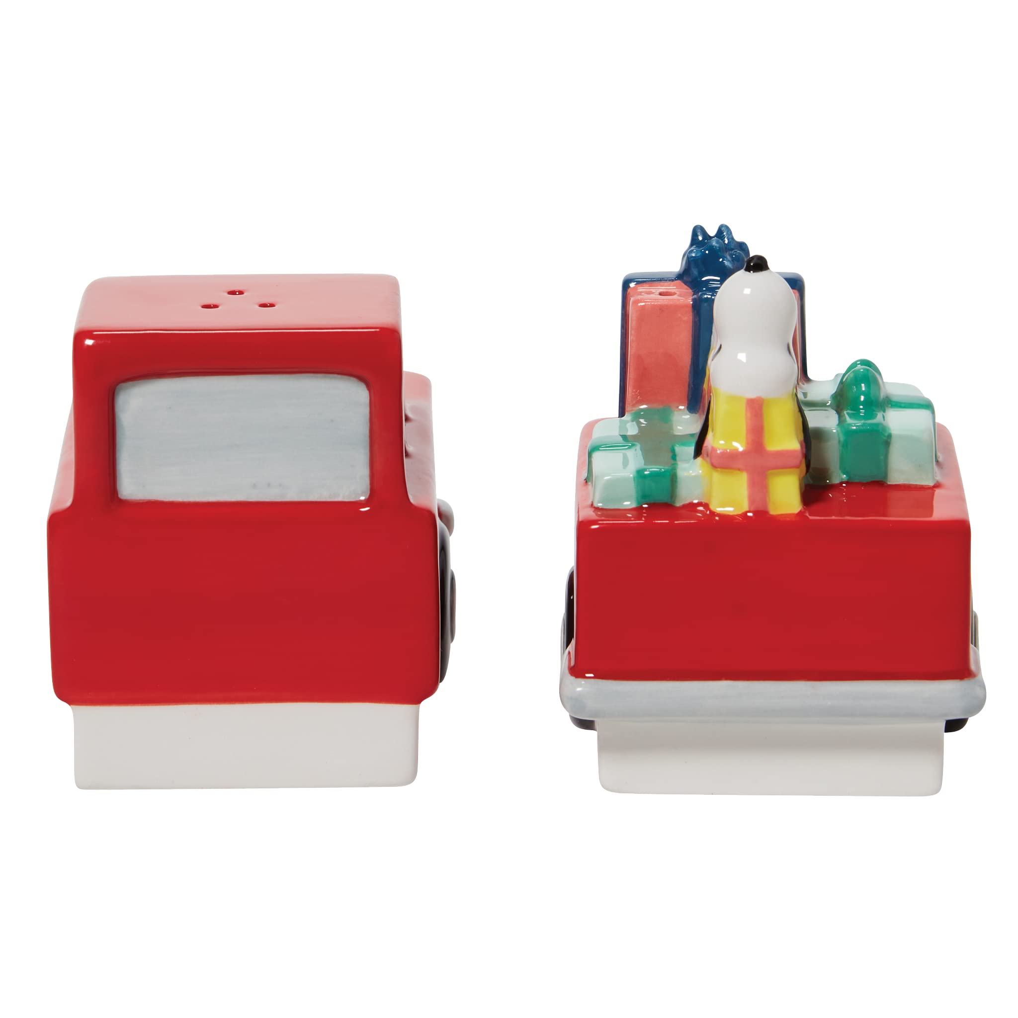 Enesco Peanuts Ceramics Snoopy on Truck - Set di shaker per sale e pepe, 3,54 cm, multicolore