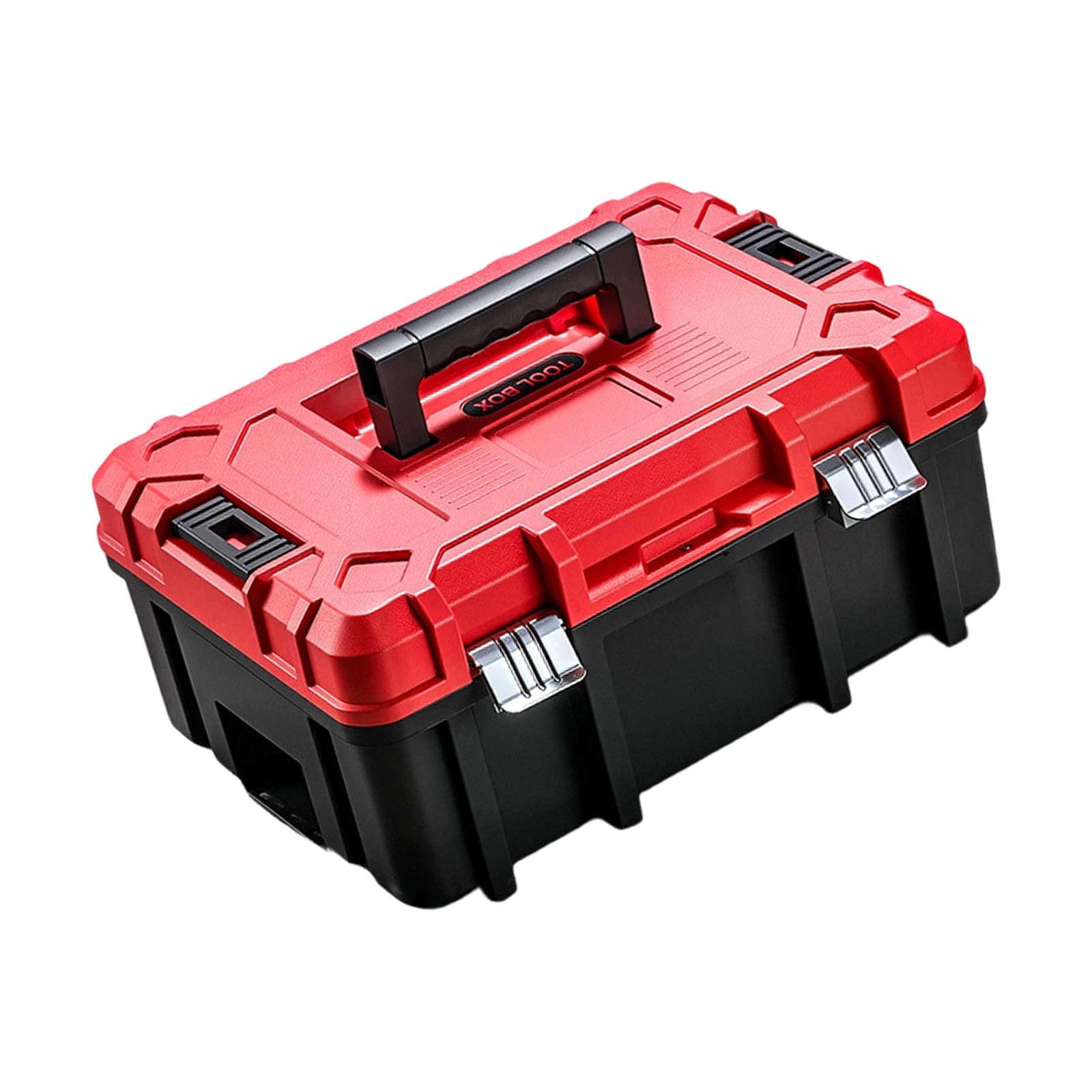 Industrial Grade Tool Storage Box Container with Removable Tray and Enhancing Load Bearing for Electrician Equipment Spacious Electrician Tool Keeper Box
