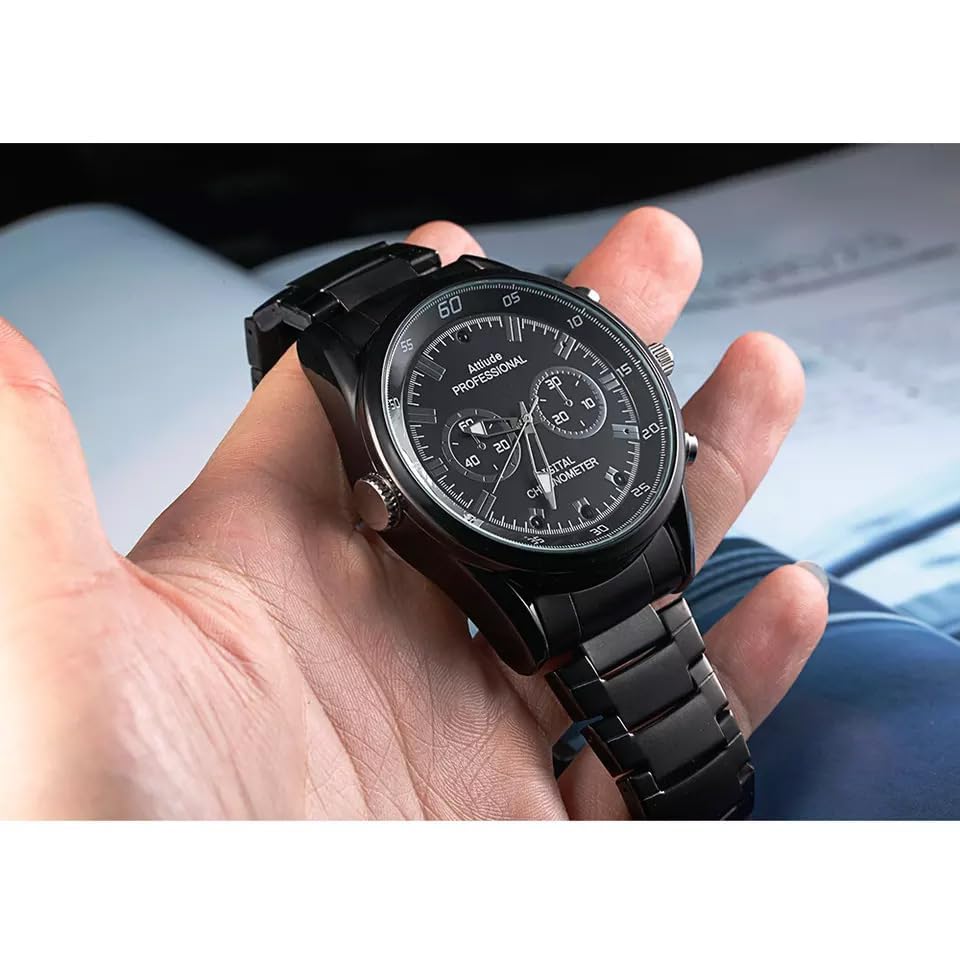 MAYUMI Hd Video Quailty Inbuilt 32GB Storage | 1080p Full Hd Wrist Watch Camera Video Audio Recording Indoor Outdoor Security Camera- Black-image-14