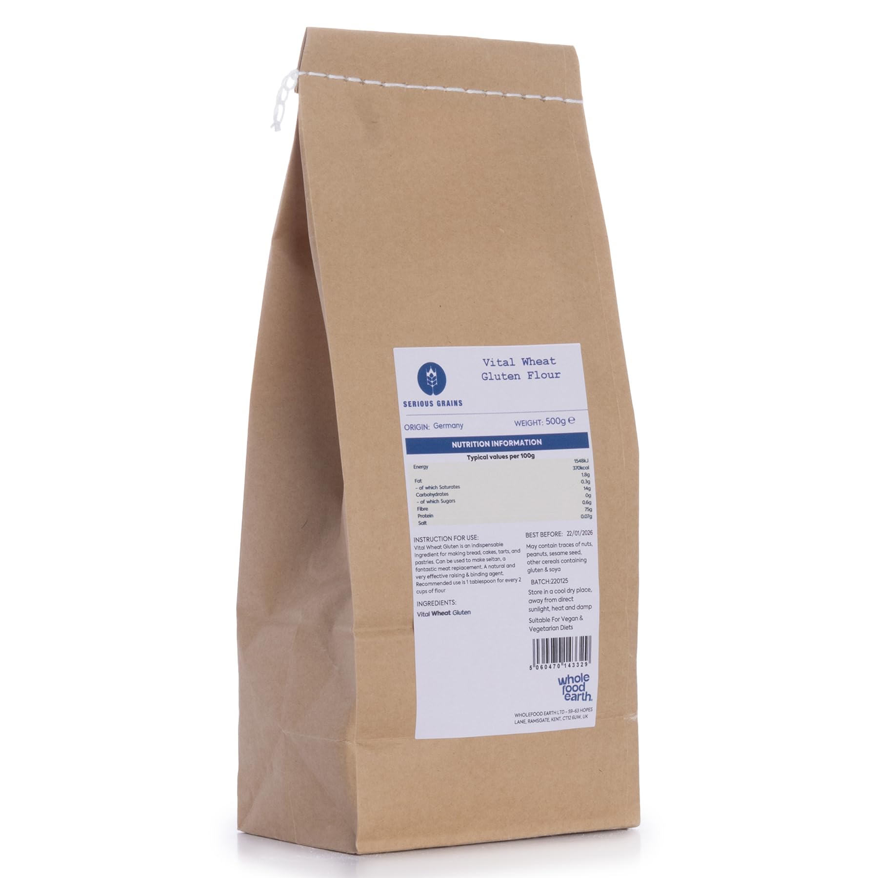 Vital Wheat Gluten Flour - 500g