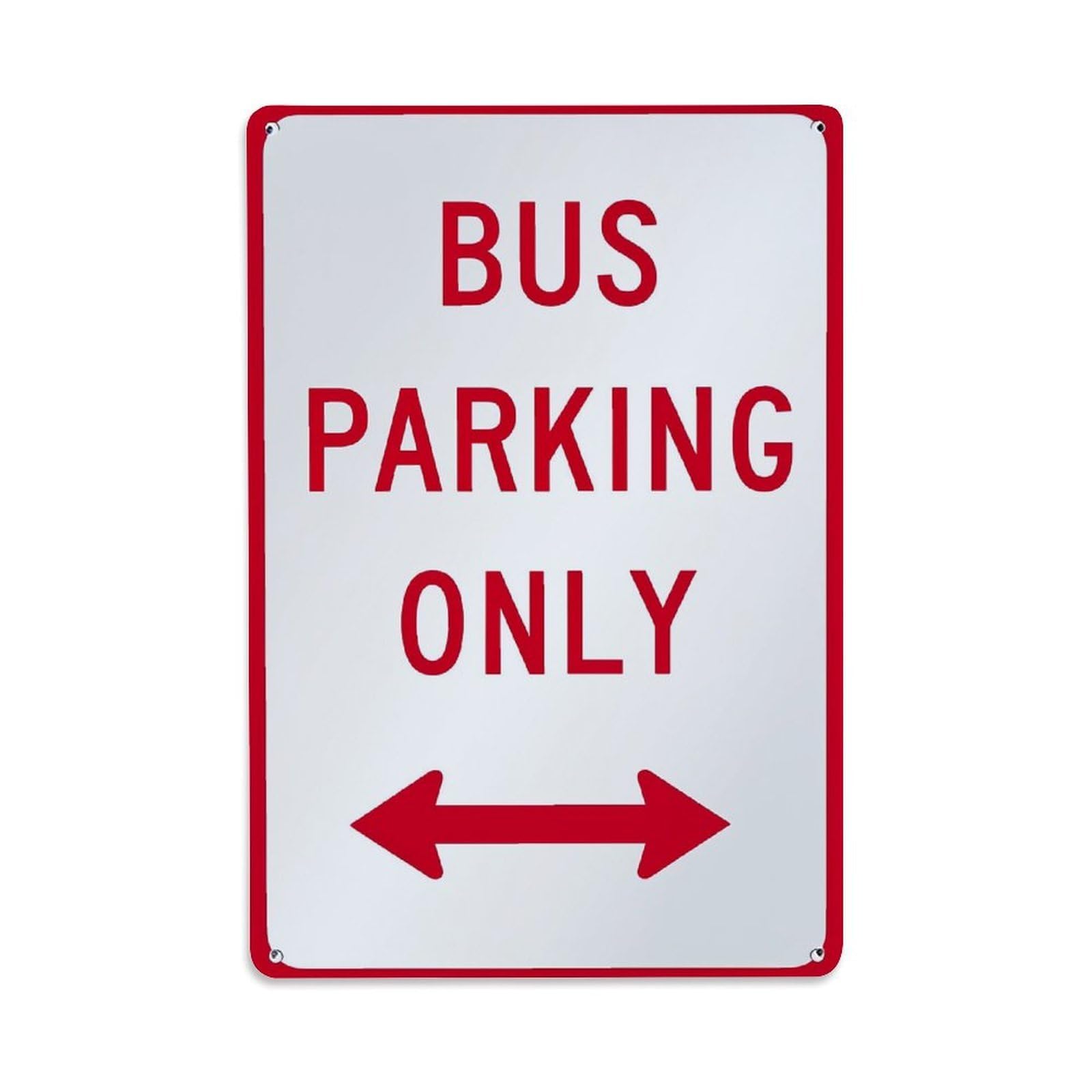 Jdfenggu Vintage Bus Parking Only Sign Retro Metal Tin Sign, Metal Poster For Bar, Home, Man Cave, Kitchen, Laundry Room Art Decor 8X12 Inch