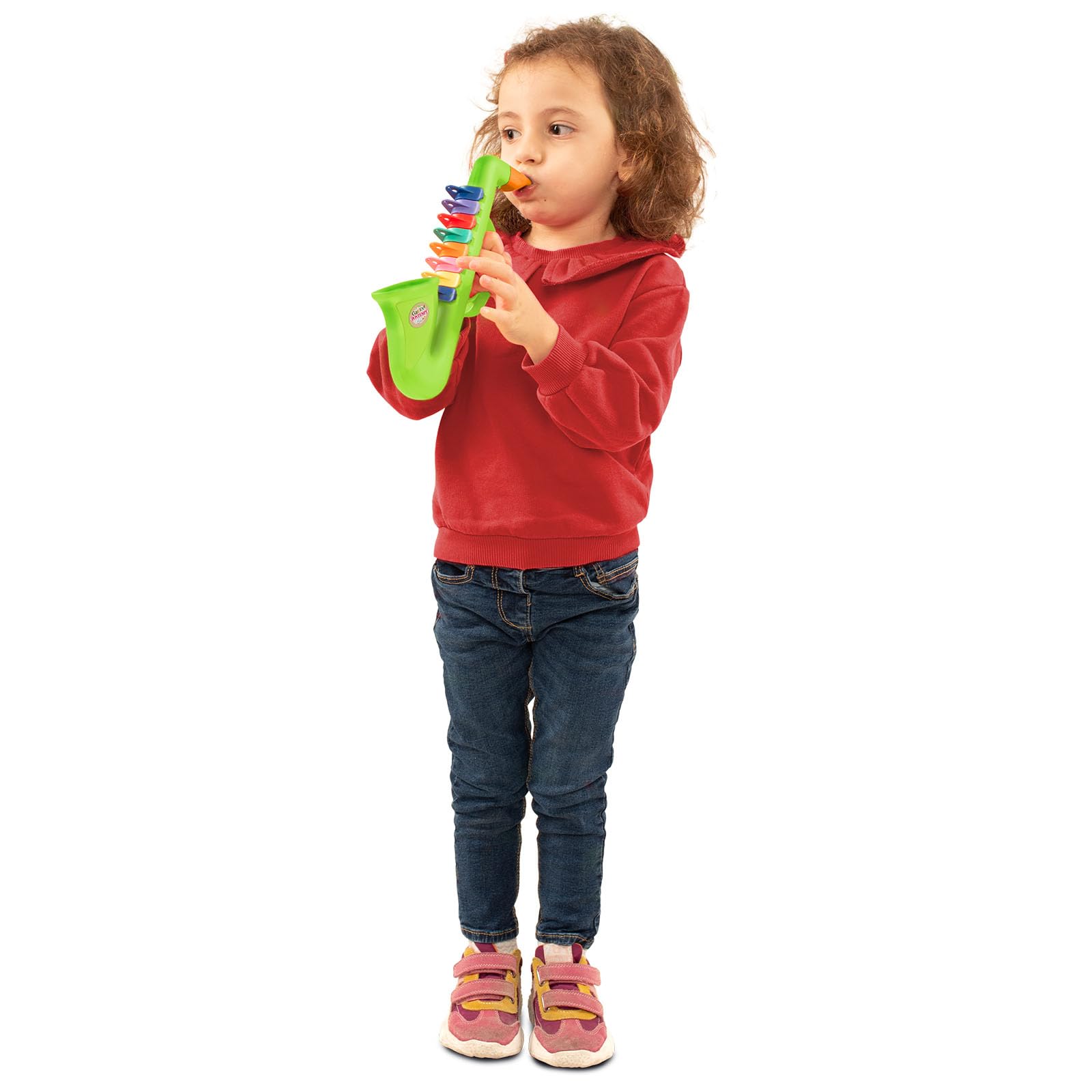 Bontempi | Saxofón de 8 Notas con Colores 280mm, Juguete Musical para Niños 3+