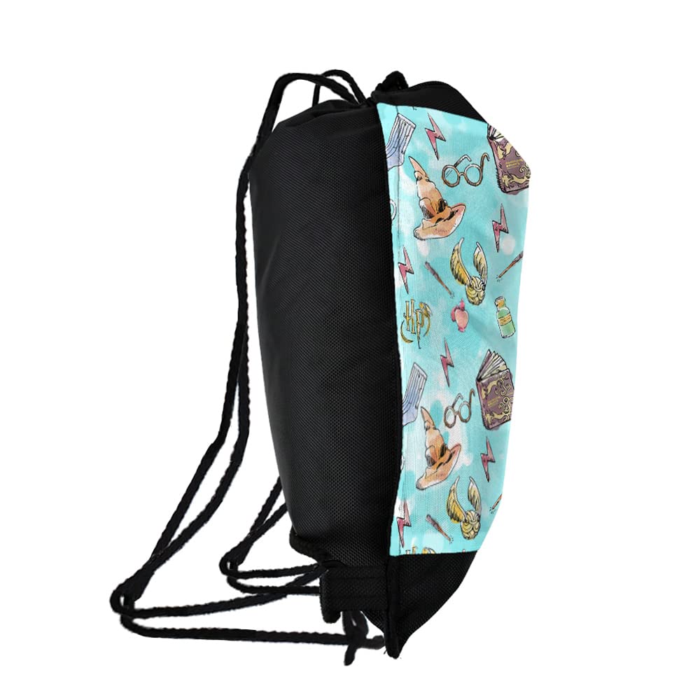 LOGOVISION Harry Potter Water Color Pattern Drawstring Backpack Sports Bag Sackpack 17