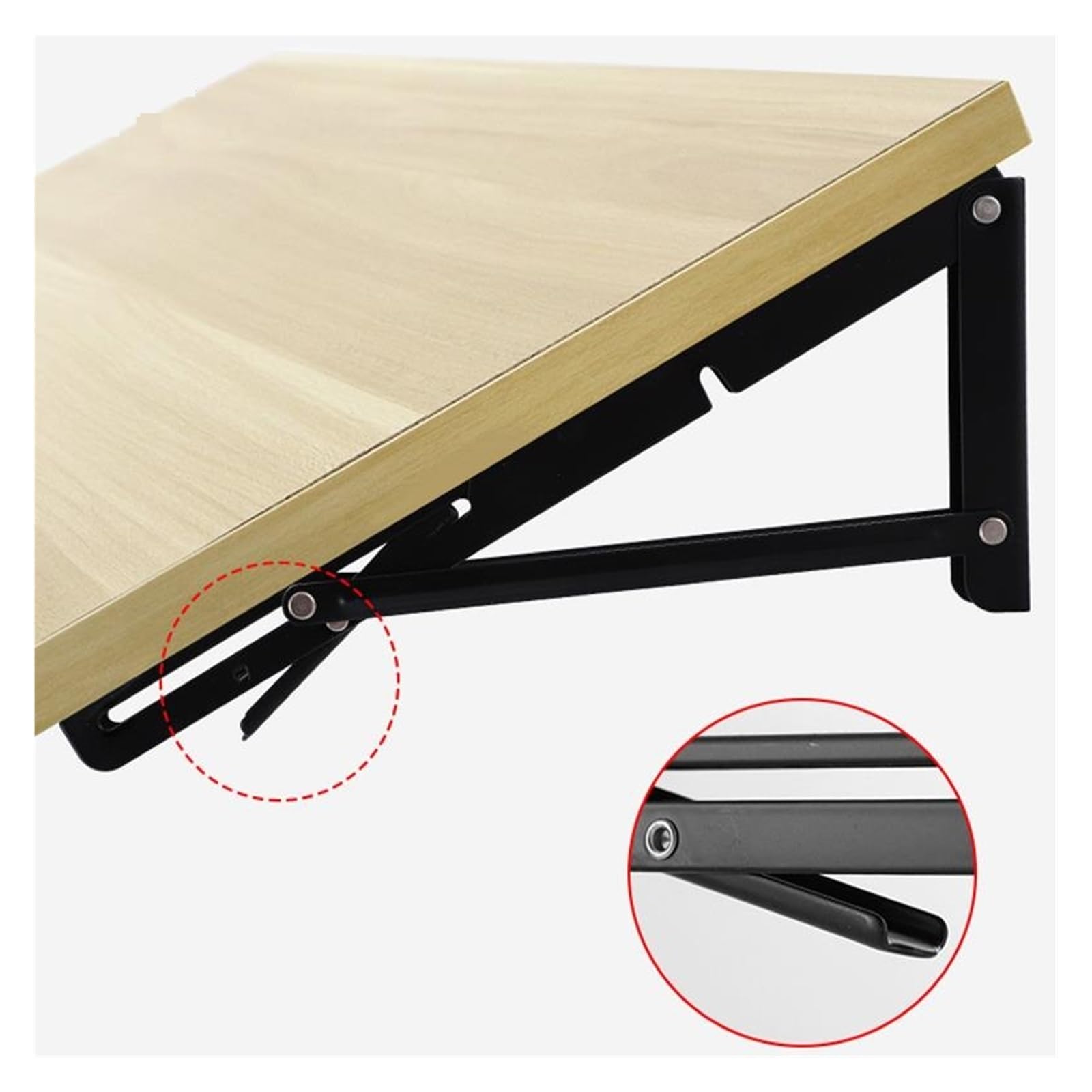 2 pezzi di staffa supporto pesante for mensole da parete regolabili(Type 8)