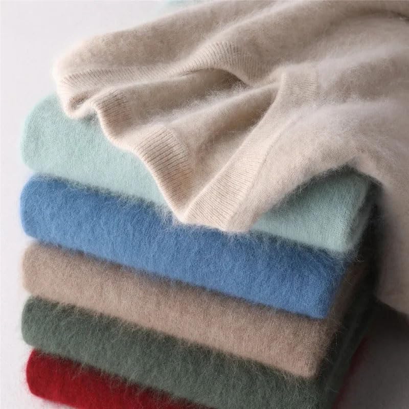 Men's Crew Neck Thickened Sweater Loose Knitted Pullover Casual Long Sleeves Slim Fit Sweaters3