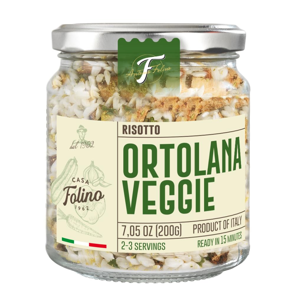 CasaFolino Risotto listo calabacín y tomates secos, 200 g, platos preparados para arroz carnaroli sin gluten sin lactosa (200 g, Calabacines y tomates secos) — view 11