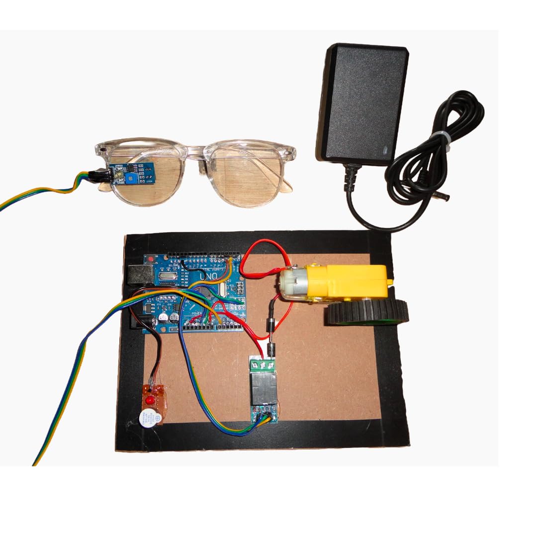 Anti Sleep Monitor With Power Adapter Using Arduino Uno Project Kit Material with PDF Report-image-3