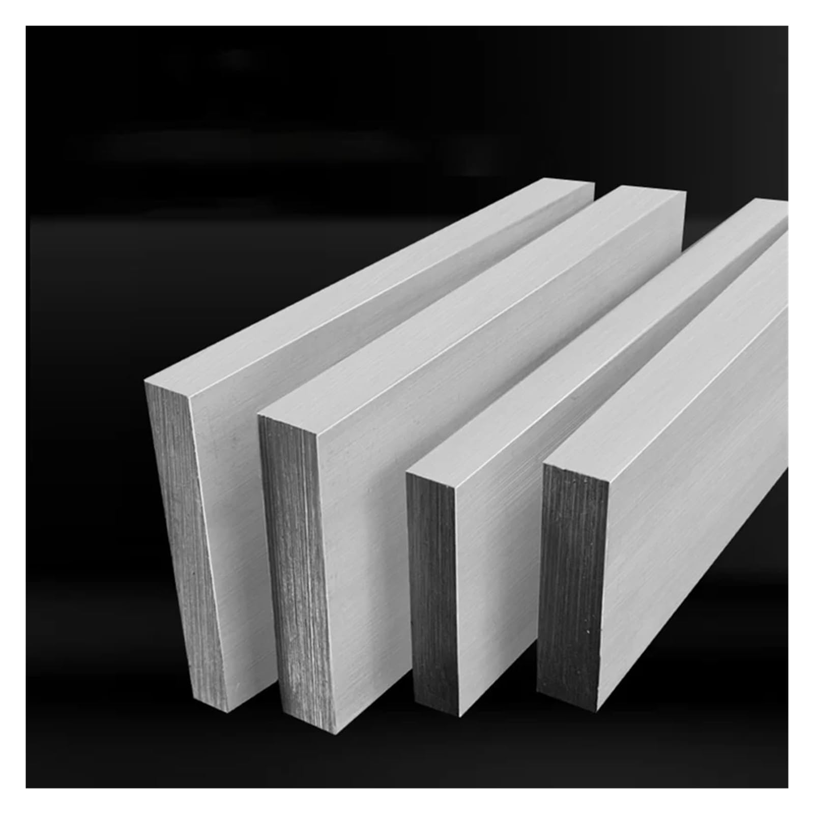 Aluleisten Flach 100/300 mm Länge 6061 Aluminiumlegierung Flachstange Vierkantstange Dicke 2–80 Metallblock(20x45x100mm)