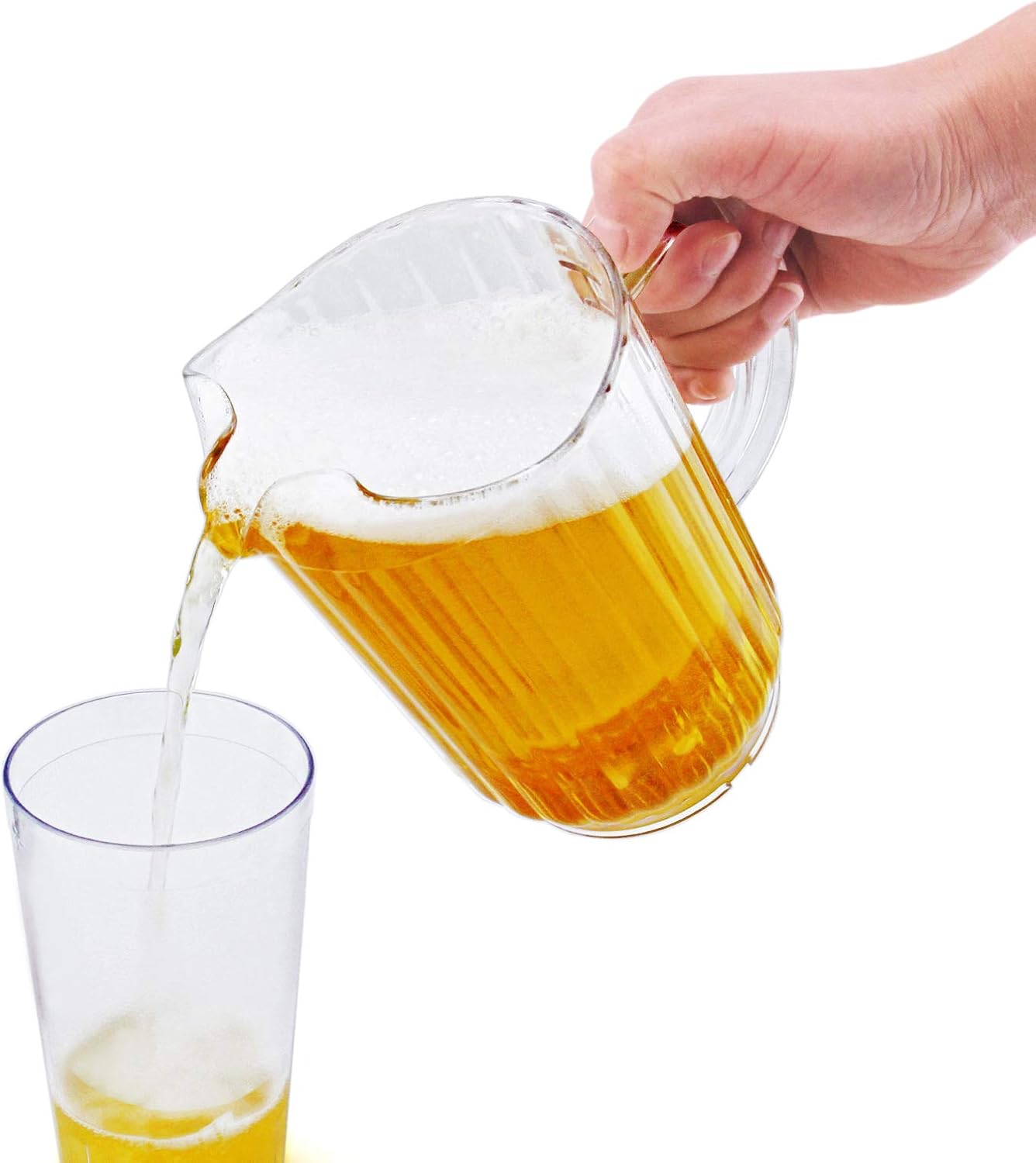 New Star Foodservice 46106 Resturant-Grade Polycarbonate Plastic Pitcher, 60 oz, Clear : Home & Kitchen