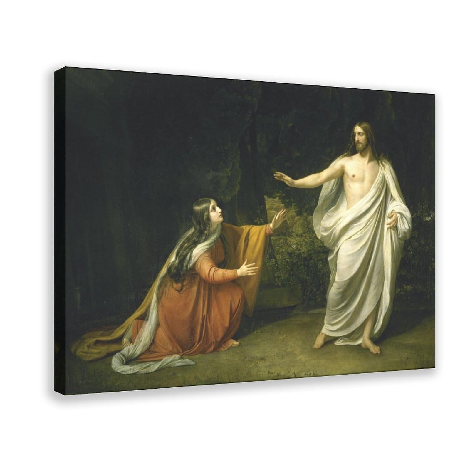 WCYB Christ's Appearance to Mary Magdalene After Resurrection by Alexander Andreyevich Ivanov Posters Prints Canvas Deco Paintings Wall Art Hangable Frame