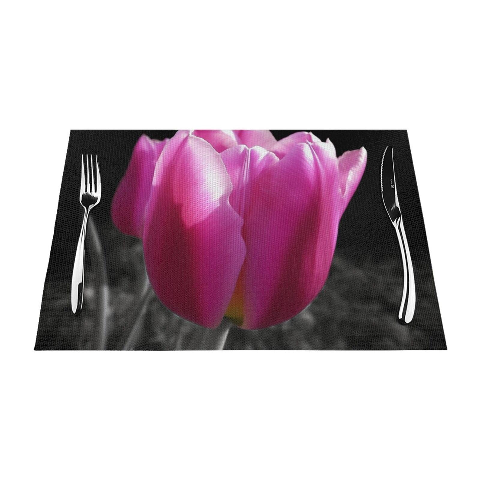 Set de table pour table de salle à manger napperons lavables résistants chaleur x4