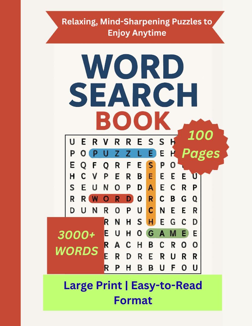 Word Search Book: Relaxing, Mind-Sharpening Puzzles to Enjoy Anytime