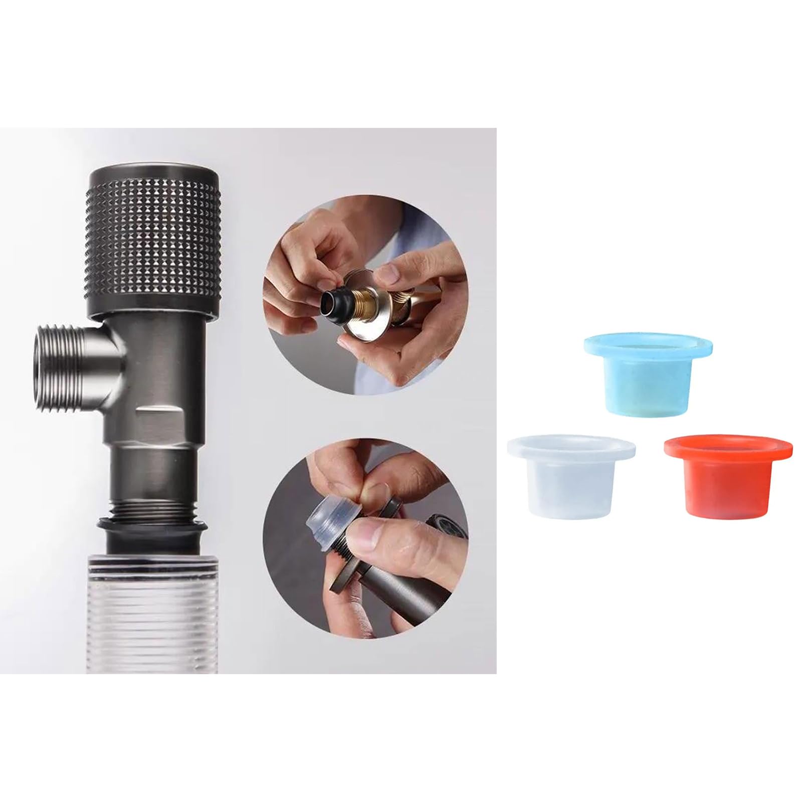 DIIOOMIEEU 50 Pcs Faucet Leak-Proof Sealing Gasket Heavy Duty Hose Sealing Washer Silicone Gasket for Dripping and Leakage