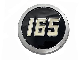 1866946M1 - 1 Pcs Side Medallion Backplate Decal Fits Massey Ferguson 165