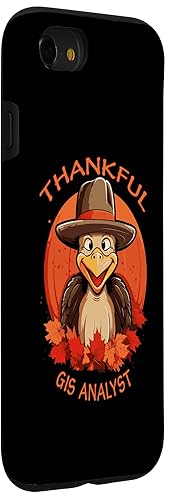 Miniatura 3 de iPhone SE (2020)  7  8 GIS Analyst Funny Thanksgiving Turkey & Fall Case