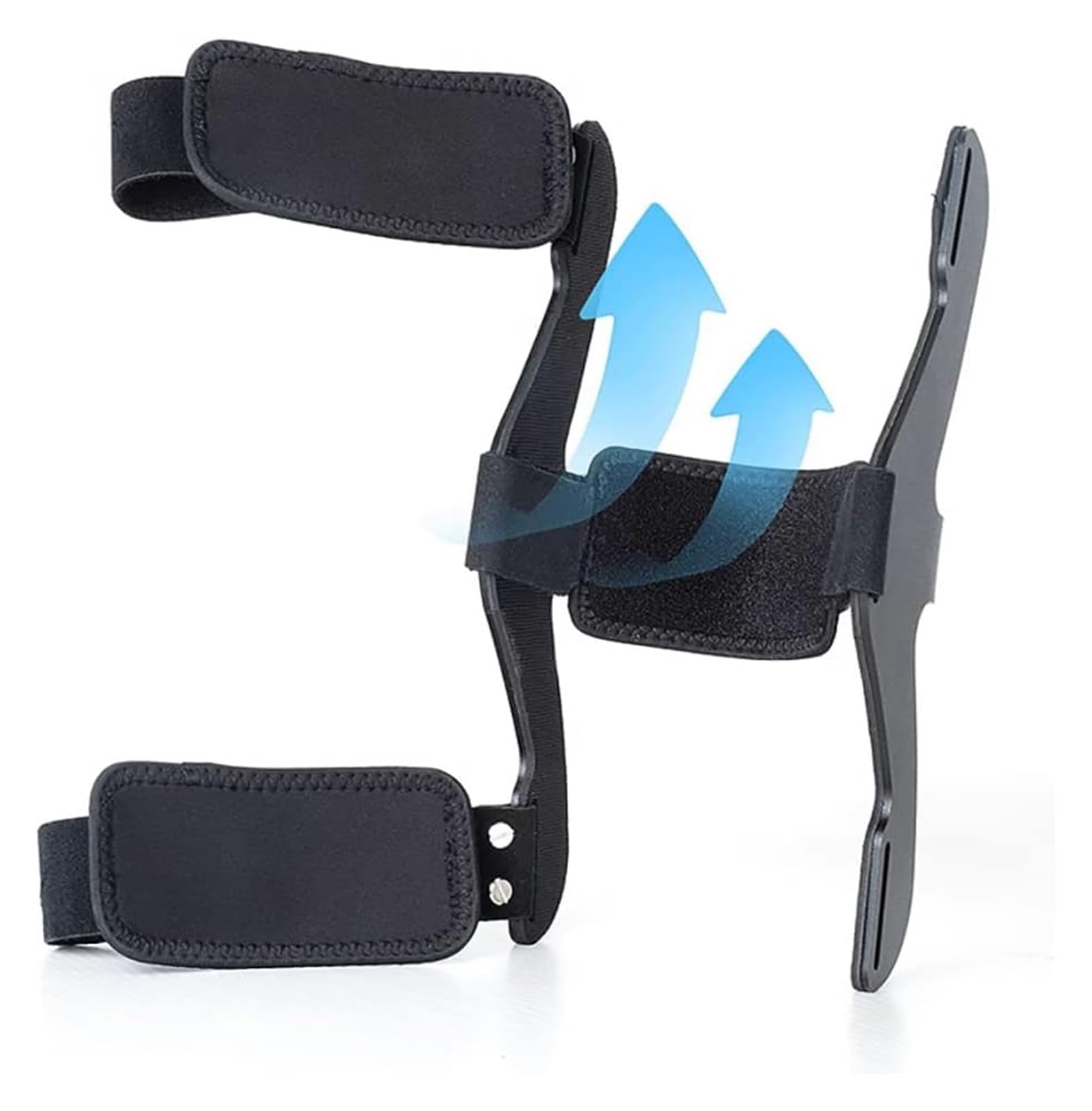 Rodillera para hiperextensión, soporte ligero y ajustable para estabilidad y corrección de hiperextensión, cómodo inmovilizador