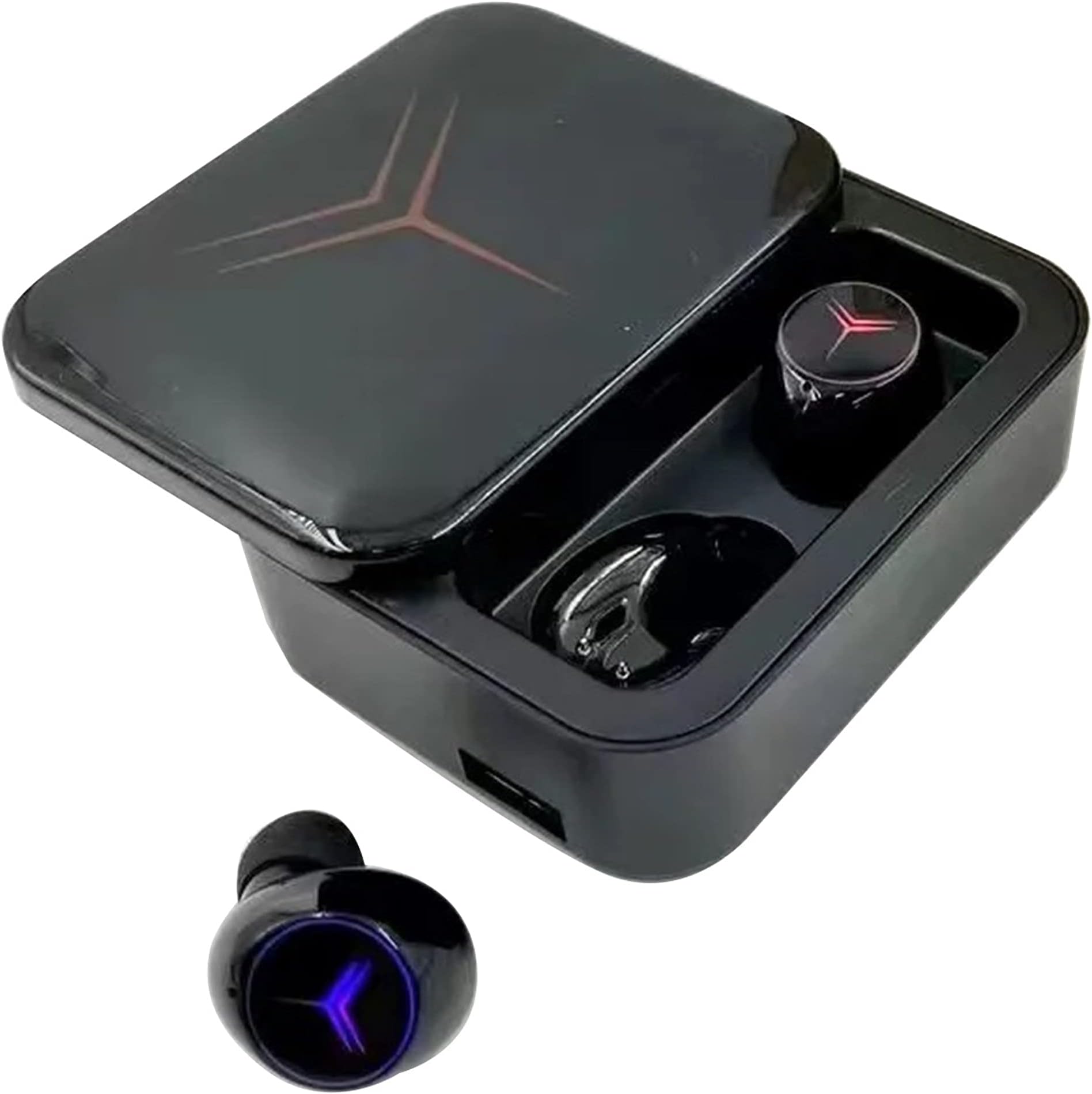 Stereo Bean Earphone with Charging Compartment M88 Plus True Wireless Bluetooth Gamer Headset, Black