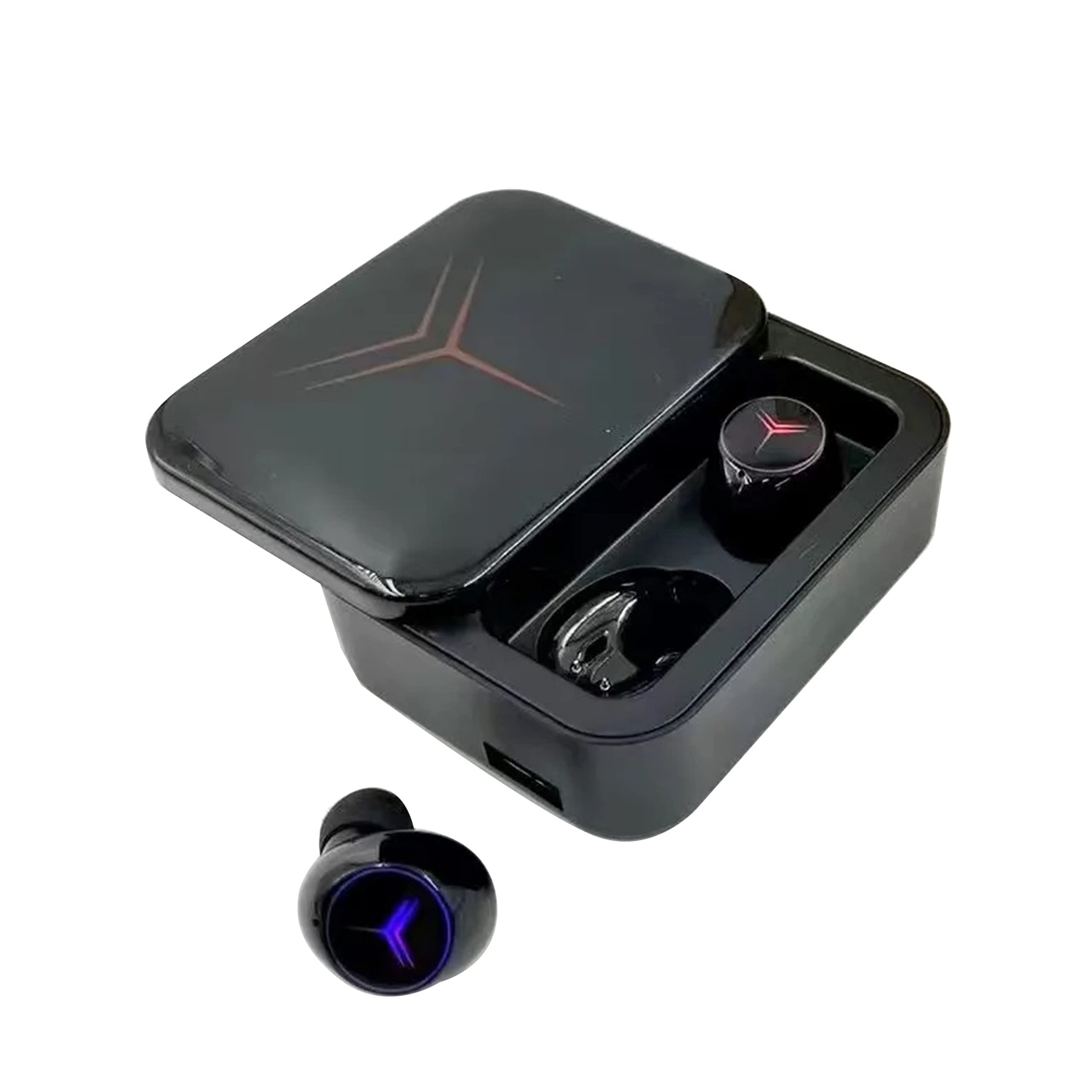 Stereo Bean Earphone with Charging Compartment M88 Plus True Wireless Bluetooth Gamer Headset, Black