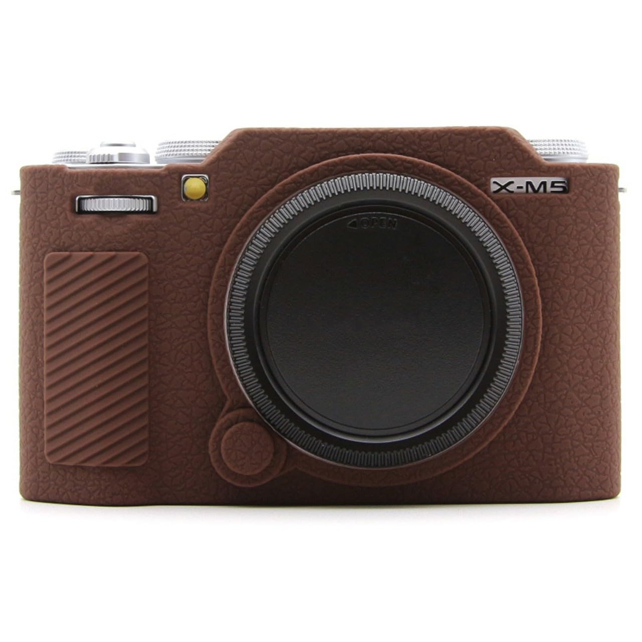 for Fujifilm X-M5 Silicone Camera Protective Case Shock-Absorbent Camera Cover - Coffee-picture-17
