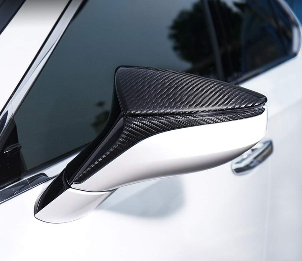 New Carbon Fiber Mirror Cover Sticker 4PCS Compatible with Lexus LC LC500 LC500h 2016-2019