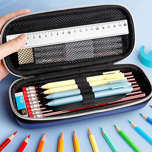 Image of LONGMIRE Plastic Big Capacity 3D Eva Space Design Pencil Pen Case, Large Storage High Capacity Bag Pouch Holder Box Organizer (Multicolor)