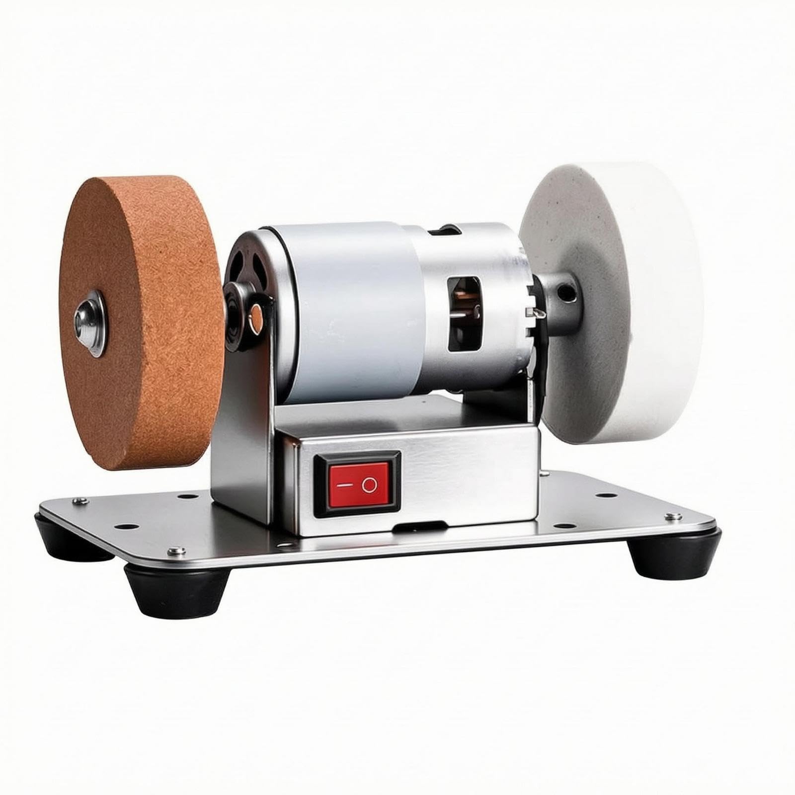 Mini Bench Compact Variable Speed Horizontal Design Electric Grinding Wheel 7-Motor Metal Base-image-14
