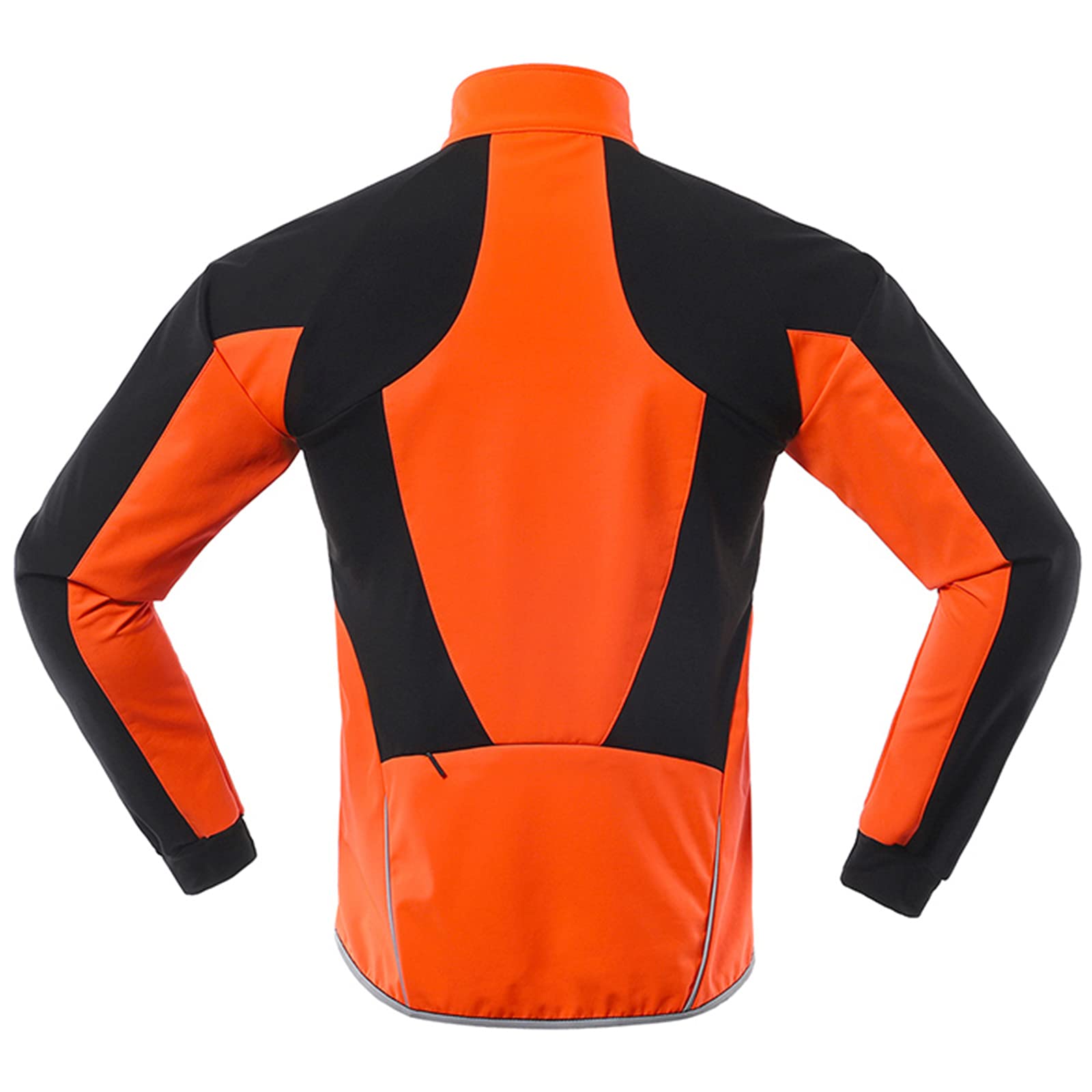 Chaqueta de Ciclismo Abrigo de Vellón Térmico para Mujer, Chaquetas Reflectantes Transpirables Impermeables Compuestas de Tres Capas a Prueba de Viento