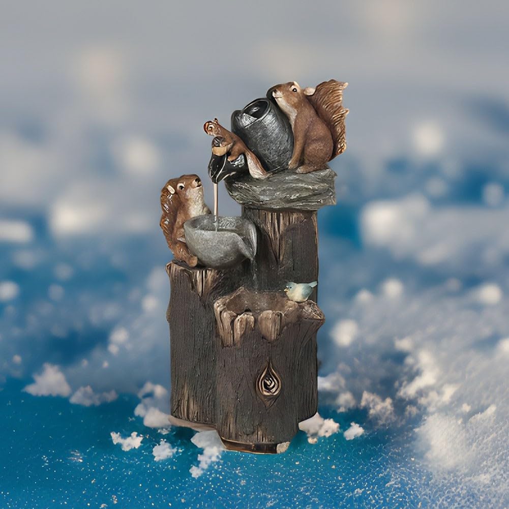 DAJASD Statua Solare Da Giardino, Luci Solari Da Giardino, Ornamenti Da Giardino In Resina Con Luce Solare,Luci Solari A Forma Di Anatra Per Prato - Foto 6