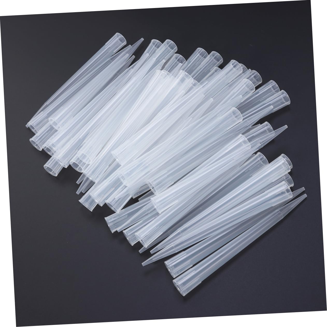 50pcs Liquid Pipette Tips Plastic Pipettor Tips for Laboratory Use Smooth for Accurate Liquid Transfer