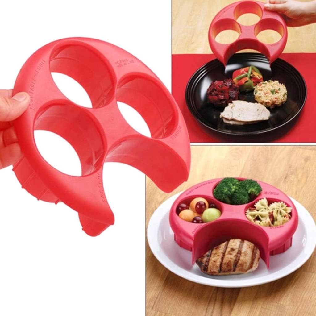 Portion Control Dinner Plates Tool Friend Easy Meal Measure Fits Most Dinner Plates Food