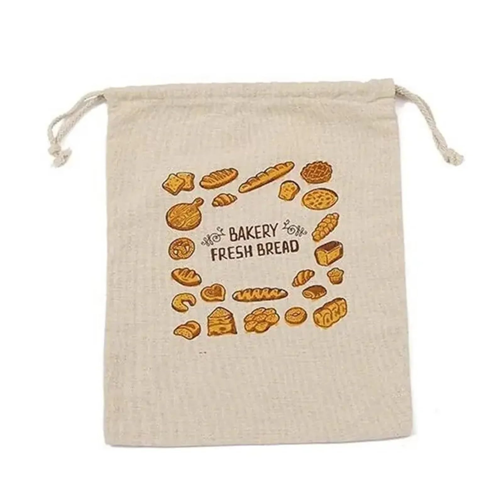 XXHNBF Homemade Bread Storage Bags, Bread Bags, Linen Storage Bag Drawstring Multiple Sizes