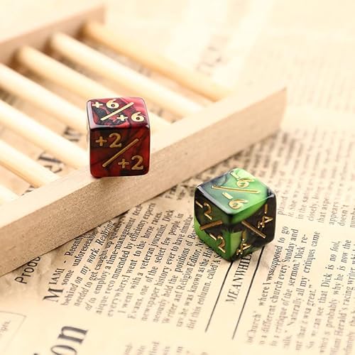 10 Pcs 16Mm 6 Side Dice Counters +1/-1 Dice Kids Toy Counting Dice For Game Dice Counters Token Dice Loyalty Dice For Ccg Creature Stats Card Gaming Mtg Accessories #TOP1
