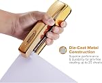 Bostitch Metallic Gold Stapler, All-Metal, 20 Sheets