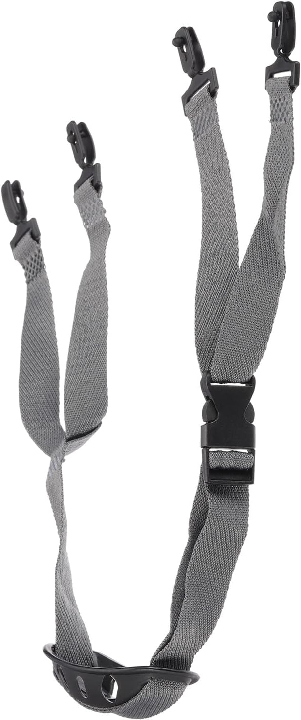 PATIKIL 27.5" Hard Hat Chin Straps Universal, Hat Chin Strap Adjustable Helmet Strap Accessory with Protective Buckle for Construction Industrial Outdoor Lock, Grey