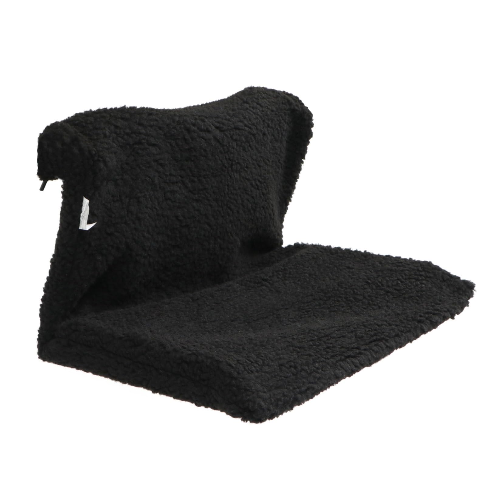 Hamac Chat Noir Suspendu pour Radiateur, Cadre Fer PP Polyester, Chaton