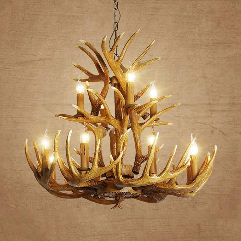 Deer Antler Chandelier, BIGMAII Antler 