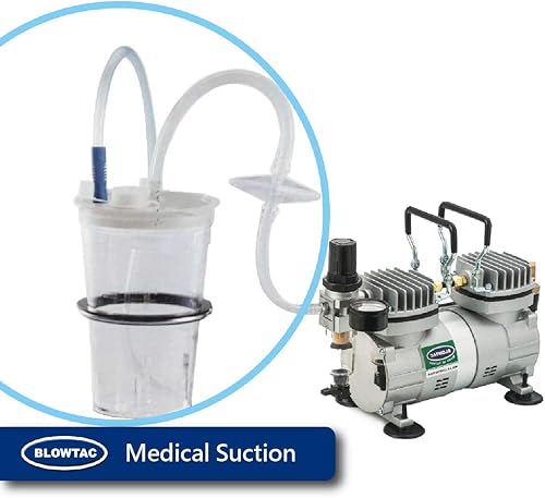 Miniatura 7 de Mini compresor de aire de un solo cilindro sin aceite TC-20 (con soporte para aerógrafo)