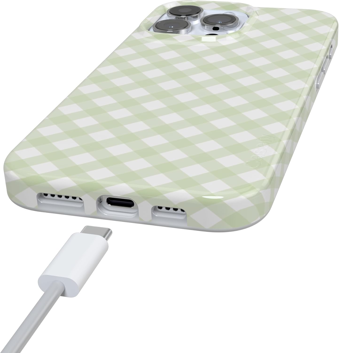 Casely iPhone 16 Pro Case | Mint Lattice | Sunday Best | Compatible with MagSafe | Classic Ultra Slim Design