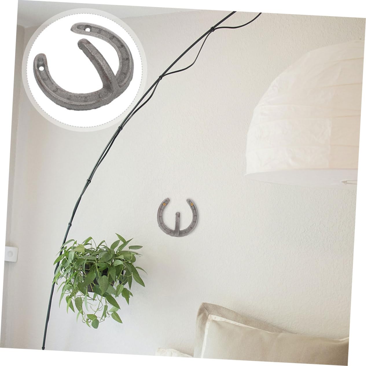 Gatuida Retro Hufeisen Wandhaken aus Eisen, 5 Stück für Aufbewahrung