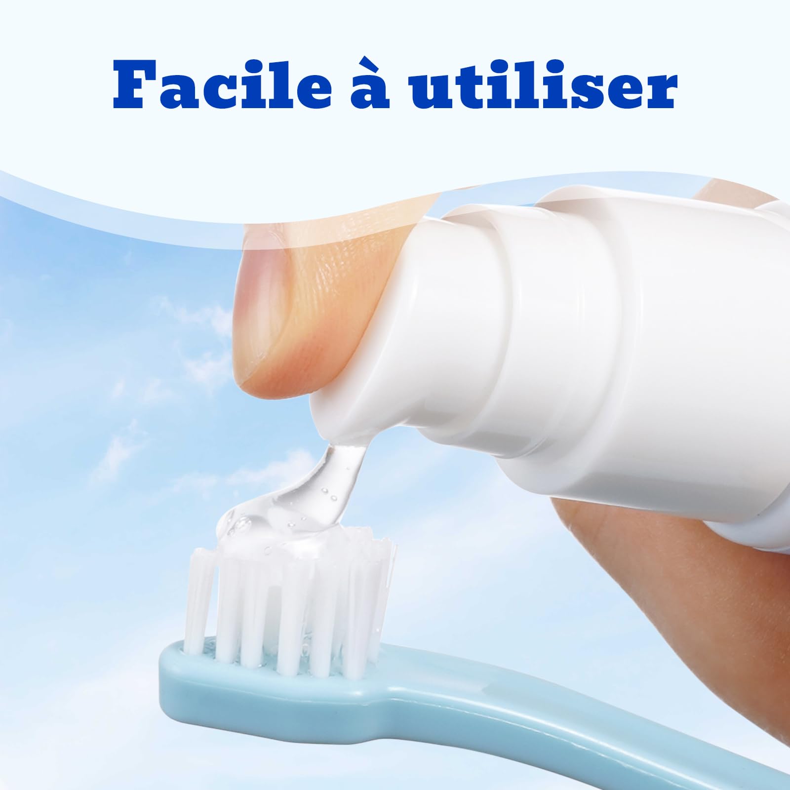 Dentifrice Chat, Goût de Thon, Inclus Brosse à Doigts et Brosse à Dents à Poils Souples, Formule douce pour haleine fraîche et soins dentaires, 30g