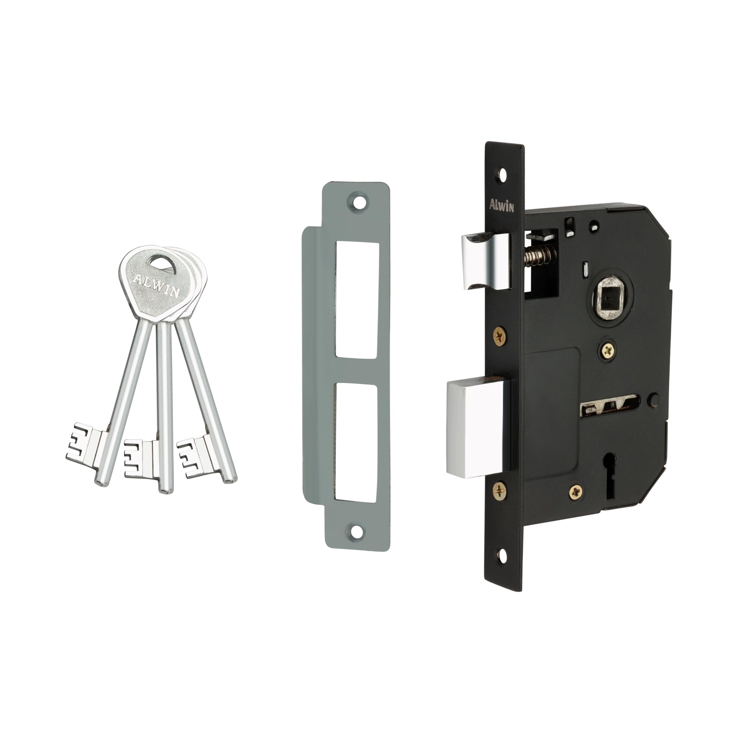 Alwin Tilak Plus Mortise Lockset - 6 Lever, 3 Keys -3