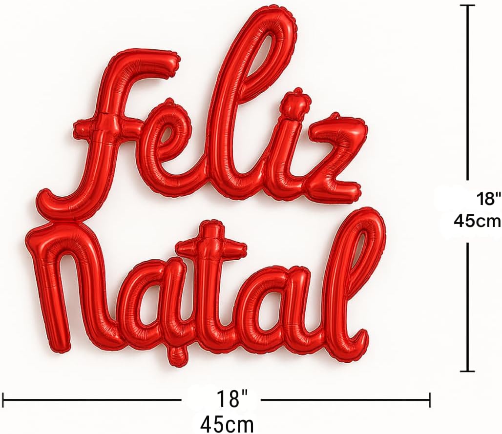 Letreiro Metalizado Inflável “Feliz Natal” – Balão Decorativo Temático para Festa, Vitrine, Painel, Mesa e Evento – Brilhante, Grande, Pronto para Usar (Feliz Natal Foil) Letreiro Metalizado Inflável “Feliz Natal” – Balão Decorativo Temático para Festa, Vitrine, Painel, Mesa e Evento – Brilhante, Grande, Pronto para Usar (Feliz Natal Foil)