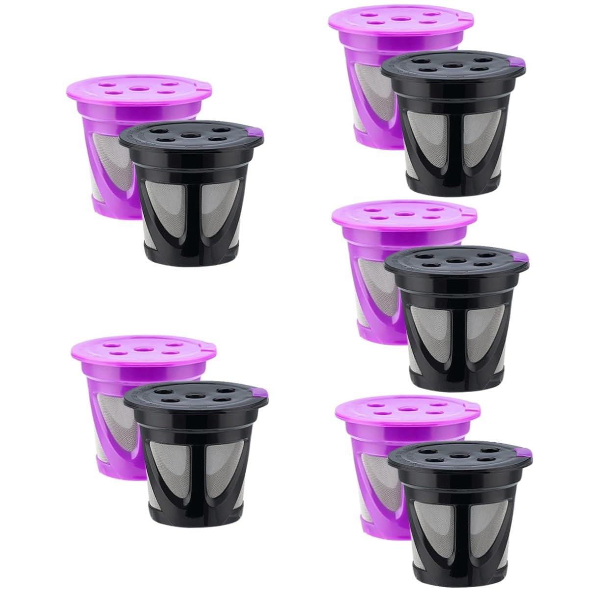 MAGICLULU 10piezas De Café Reutilizables De Filtro De Espresso De Accesorios Para Máquina De Café Compatible Cup Diseño Recargable y Fácil De Usar