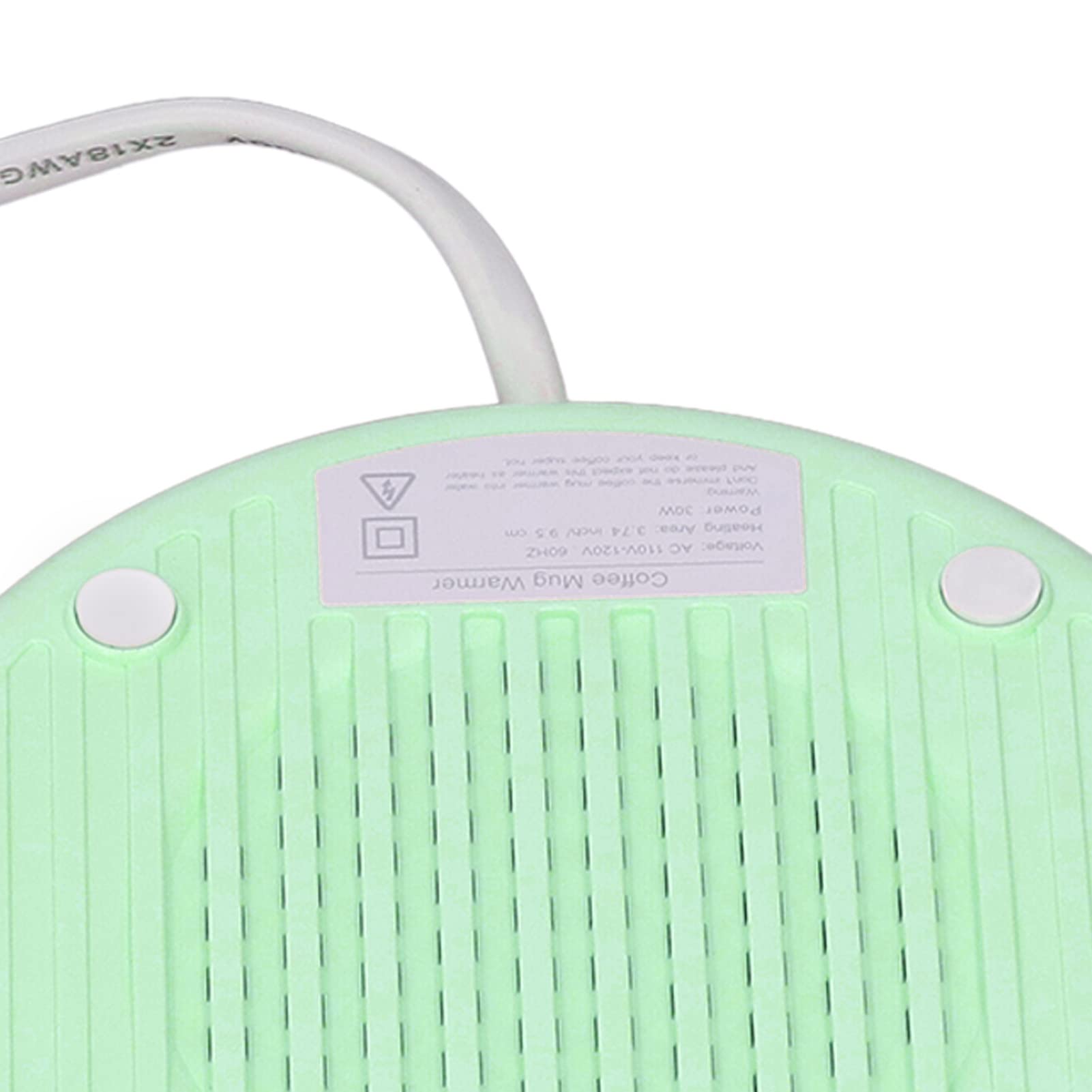 Calentador de tazas, calentador de café de temperatura constante para escritorio, calentador eléctrico de tazas con luz LED para casa, oficina, cafetería (verde)