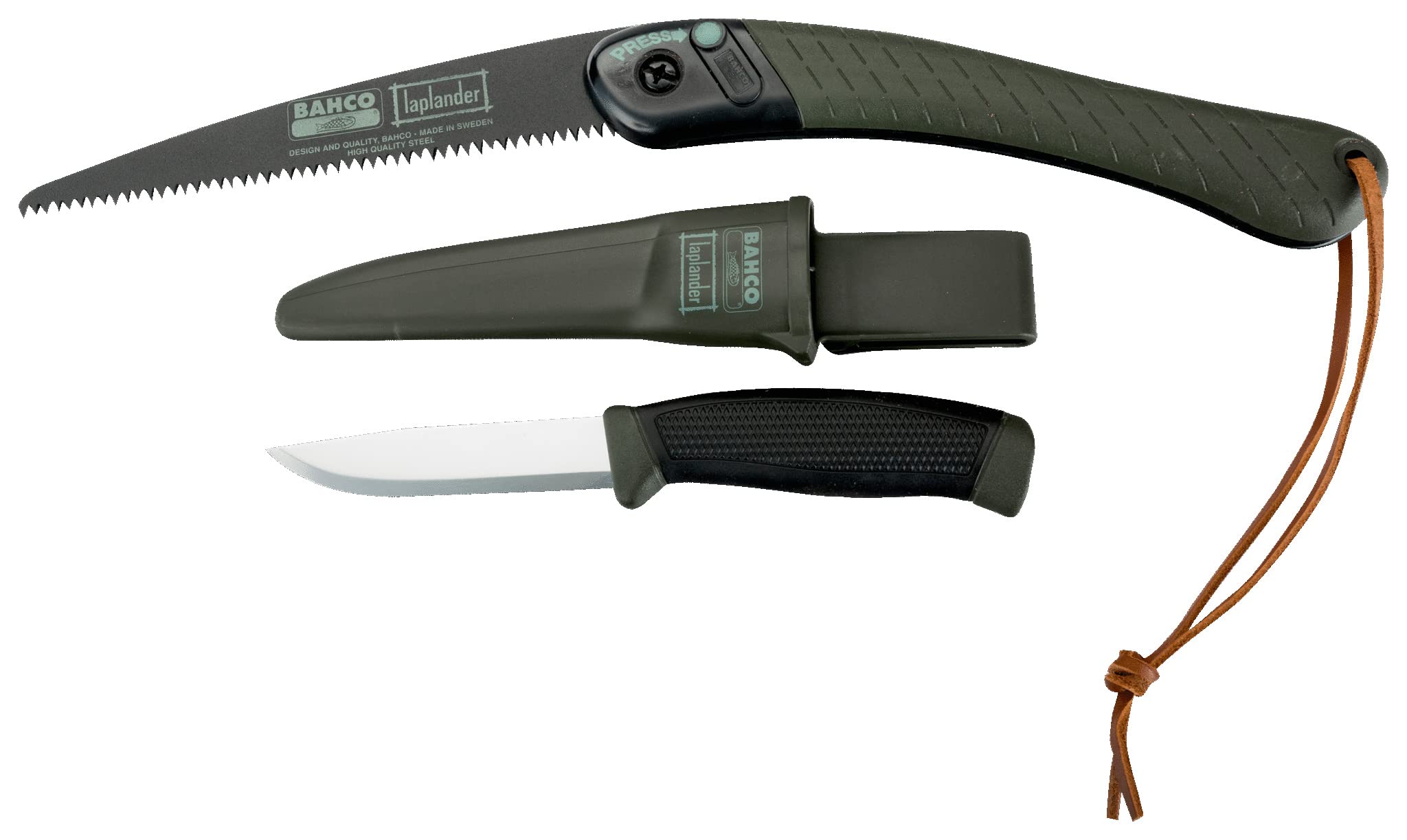 MASTERBRICO Sega Pieghevole per Giardinaggio Potatura Bushcraft Cacciatori e Campeggiatori, Temprata a Basso attrito e Rivestimento Antiruggine Bacho LAP-KNIFE