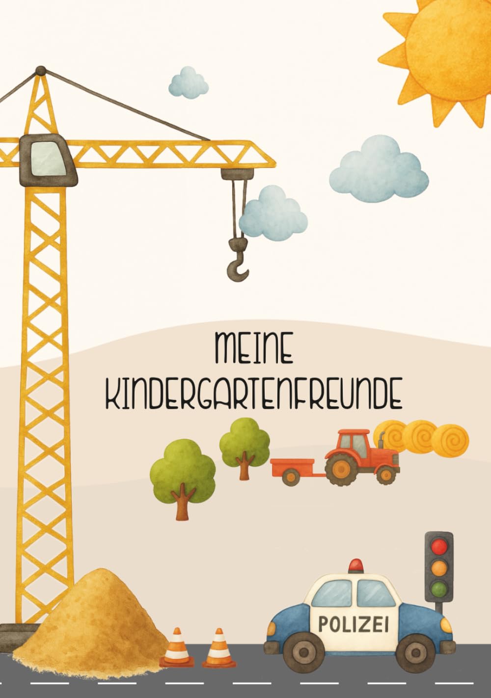 Meine Kindergartenfreunde: Liebevoll gestaltetes Freundebuch für Kindergartenkinder | Platz für Freunde, Erzieher:innen & Erinnerungen | zart ... Geschenk zur Taufe, Kita-Start oder Abschied